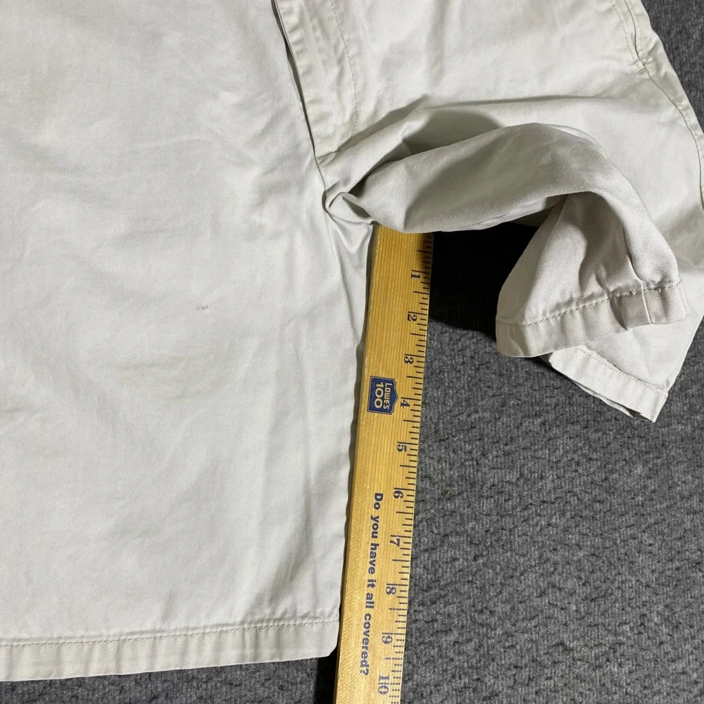 Banana Republic Aiden Short 31 Feather Grey Cotton Chino Shorts Casual 543834-02